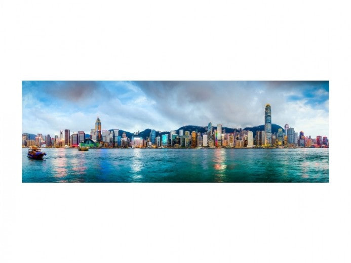 Peinture sur verre Hongkong, 160 x 60 cm