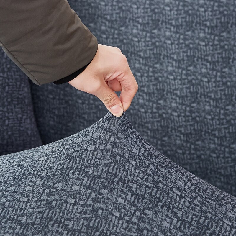 Housse de canapé élastique + 1 taie d'oreiller, Maxin, B212 Gris