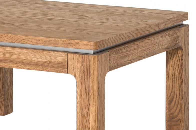 Table basse en bois et placage Montenegro 41 Chêne Rustique, L80xl80xH45 cm