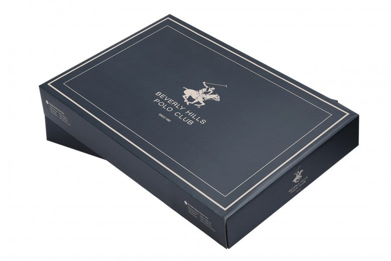 Linge de lit en coton Ranforce, Beverly Hills Polo Club BHPC 025 Blanc / Vert, 200 x 220 cm