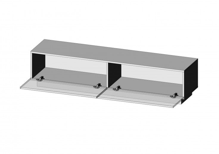 Livo RTV-160S Commode TV MDF blanc, l160xA40xH38 cm