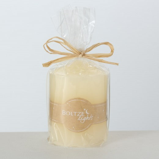 Bougie décorative Church Crem, Ø6xH8 cm