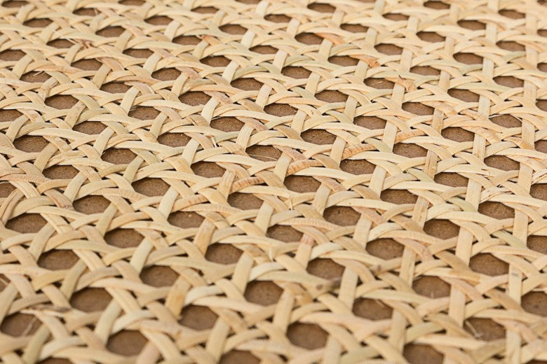 Lot de 3 tables téléphoniques métal et rotin Elyot Square Naturel / Noir, L28xl28xH70 cm / L23xl23xH60 cm / L18xl18xH50 cm