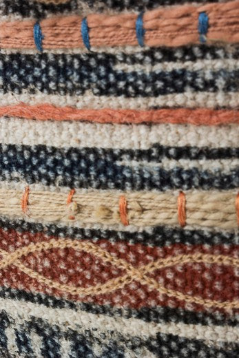 Tabouret Tilak Sunburn bleu marine, Ø50xH35 cm