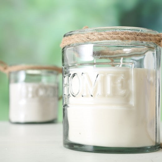 Bougie décorative à 3 fils Rosely Blanc, Modèles Assortis, Ø14xH17 cm