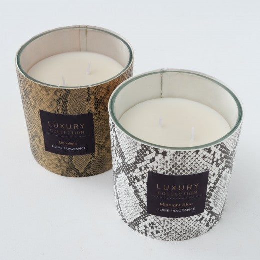 Bougie parfumée à 2 fils Samara Multicolore, Modèles Assortis, Ø12xH12 cm