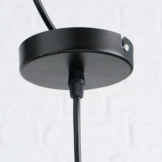 Lustre en métal Jelina Doré, H160 cm