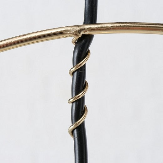 Lustre en métal Jelina Doré, H160 cm