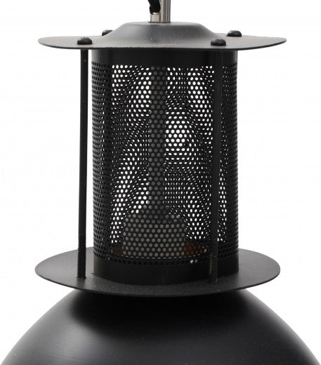 Grand Lustre Stadium Noir, Ø28xH38 cm