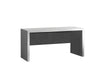Table de bureau en bois PIN et MDF, pour les enfants et les jeunes blancs, L150xl70xh75.5 cm