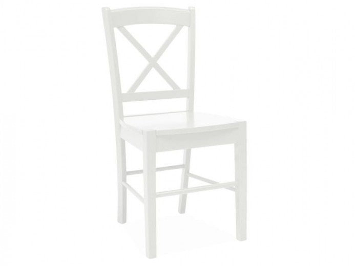 Chaise en bois CD-56 Blanc, l40xA36xH85 cm
