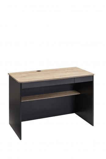 Table de bureau en palette pour les jeunes Blacky Noir / Nature, L110xl58xH75 cm