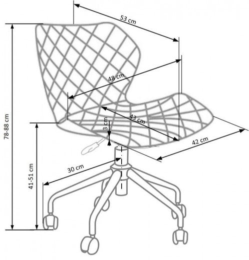 Tabouret de bar rembourré en simili cuir et tissu Matrix II Noir / Blanc, l48xA53xH92-104 cm
