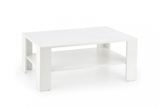 Table basse Kwadro blanche, L110xl65xH53 cm