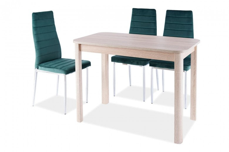 Table en bois aggloméré et MDF, Diego I Chêne Sonoma, L105xl65xH75 cm