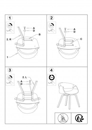 Chaise rembourrée avec tissu et pieds en bois Velours Dakota Gris / Chêne, l62xA42xH79 cm