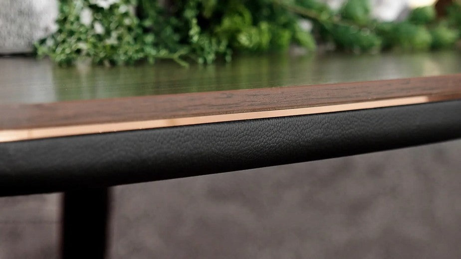 Table en aggloméré Diamond Walnut, L160xl90xH78,5 cm