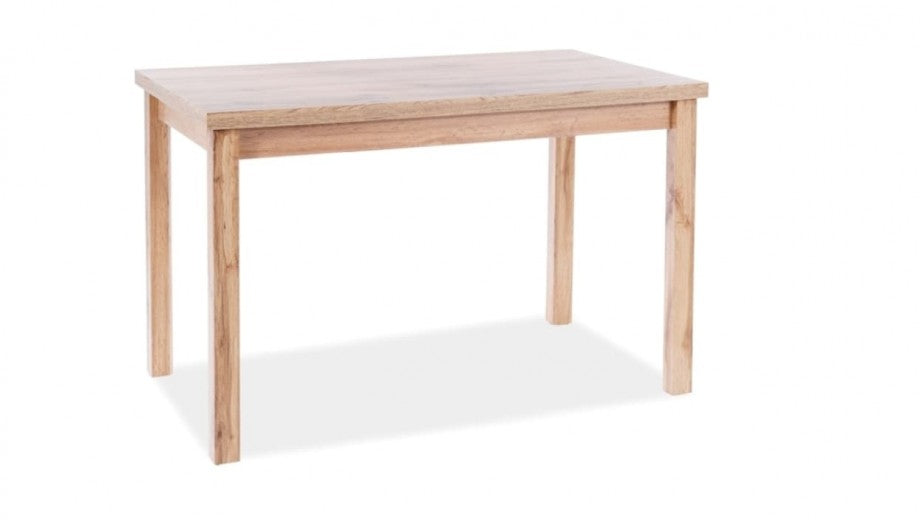 Table en aggloméré et MDF, Adam Moyen Chêne Wotan, L100xl60xH75 cm