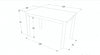 Table en bois aggloméré et MDF, Adam Large Chêne Lancelot / Blanc, L120xl68xH75 cm