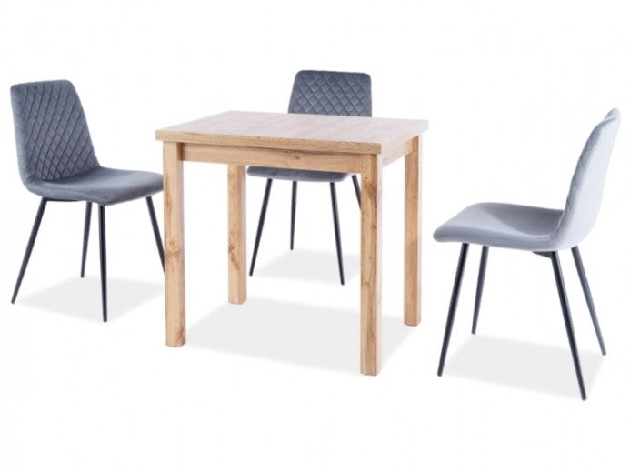 Table en bois aggloméré et MDF, Adam Small Chêne Sonoma, L90xl65xH75 cm