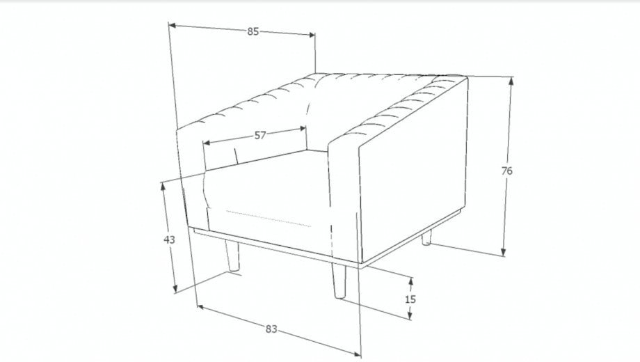 Fauteuil fixe tapissé de tissu et pieds en bois Asprey 1 Velours Moutarde / Wenge, l83xA85xH76 cm