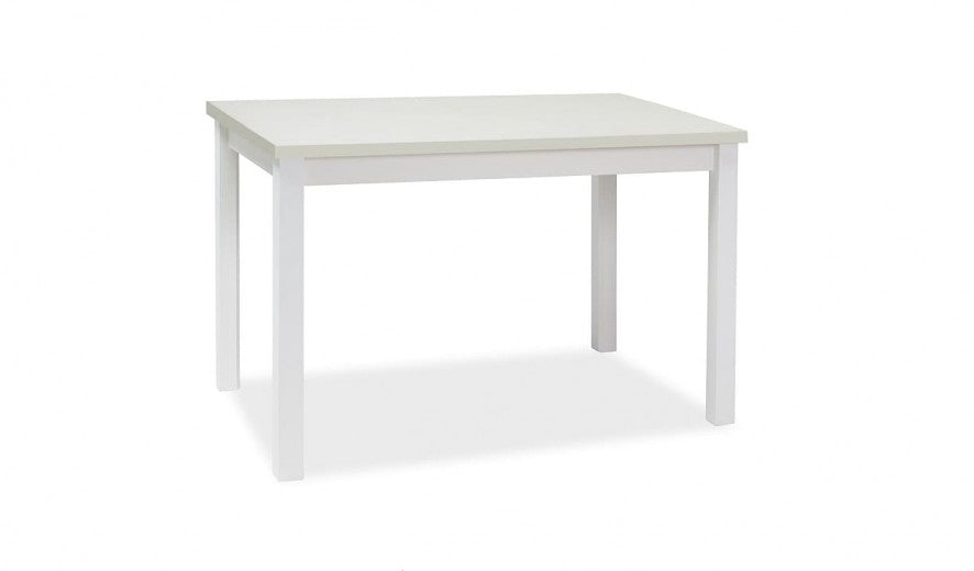 Table en aggloméré et MDF, Adam Large Blanc, L120xl68xH75 cm