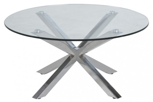 Table basse Heaven Chrome, Ø82xH40 cm