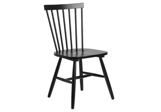 Chaise en bois Riano Noir, l48,5xA48xH86 cm