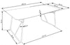 Table Houston en MDF et métal, L180xl90xh76 cm