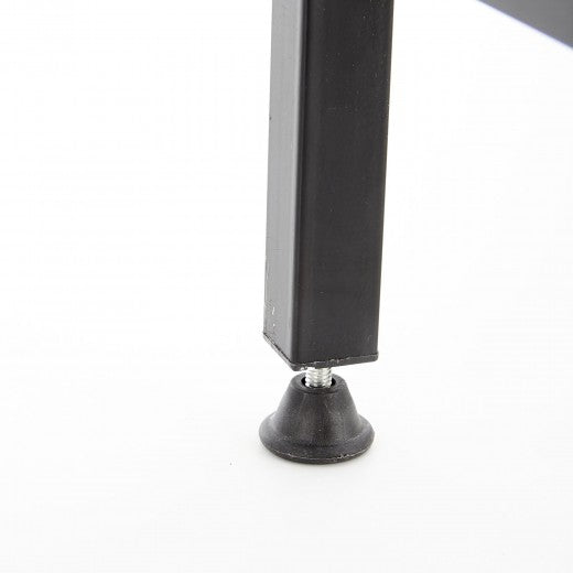 Table de bureau avec étagère, en palettes et métal Narvik B2 Chêne Sonoma / Noir, L84xl46xH142 cm