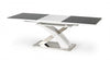 Table extensible en MDF et métal Sandor 2 Noir, L160-220xl90xH77 cm
