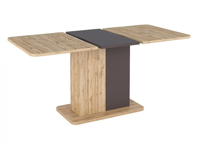 Table extensible en aggloméré, Next Chêne / Marron, L110-145xl68xH75 cm