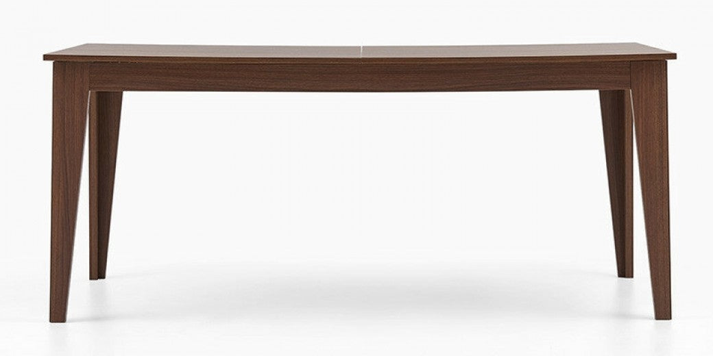 Table à rallonge en copeaux de Louisa Walnut, L180-220xl90xH77.1 cm