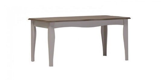 Table extensible en bois Riena Stejar / Ivoir, L169-209xl93,4xH77,6 cm