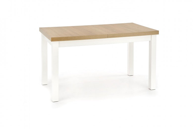 Table extensible Tiago 2 Riviera Chêne / Blanc aggloméré et MDF, L140-220xl80xH76 cm