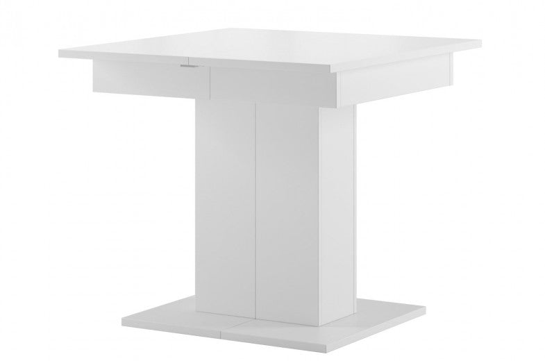 Table extensible en Star 05 Blanc pâle, L85-220xl85xH77 cm
