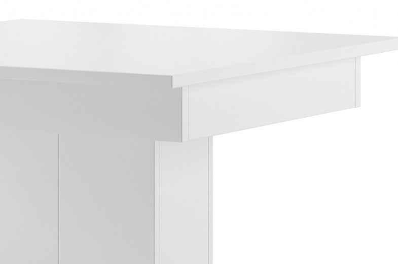 Table extensible en Star 05 Blanc pâle, L85-220xl85xH77 cm