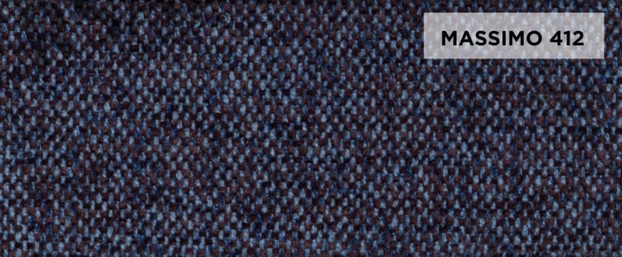 Canapé d'angle avec mécanisme électrique Relax, avec bain de soleil à gauche, recouvert de tissu Stream Bleu marine, l285xA178xH78 cm