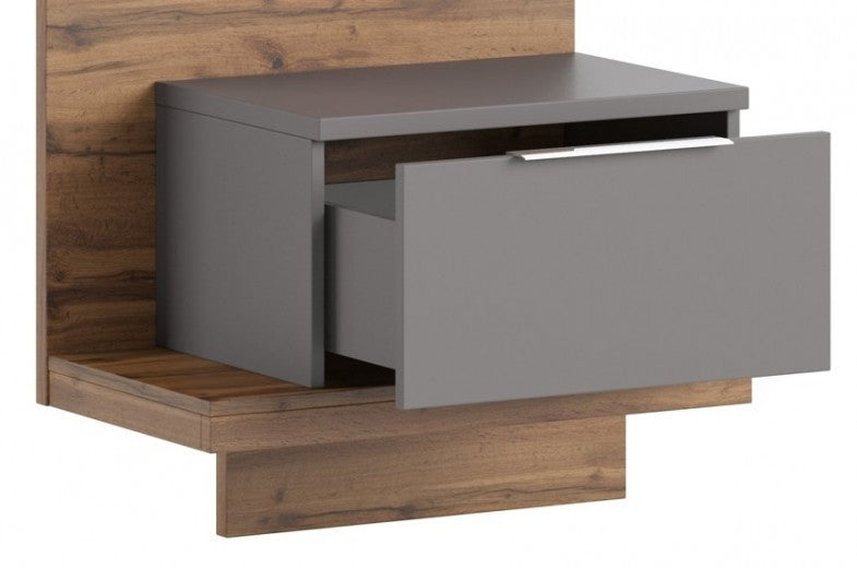 Ensemble de meubles de chambre 6 pièces Chêne Livourne / Gris