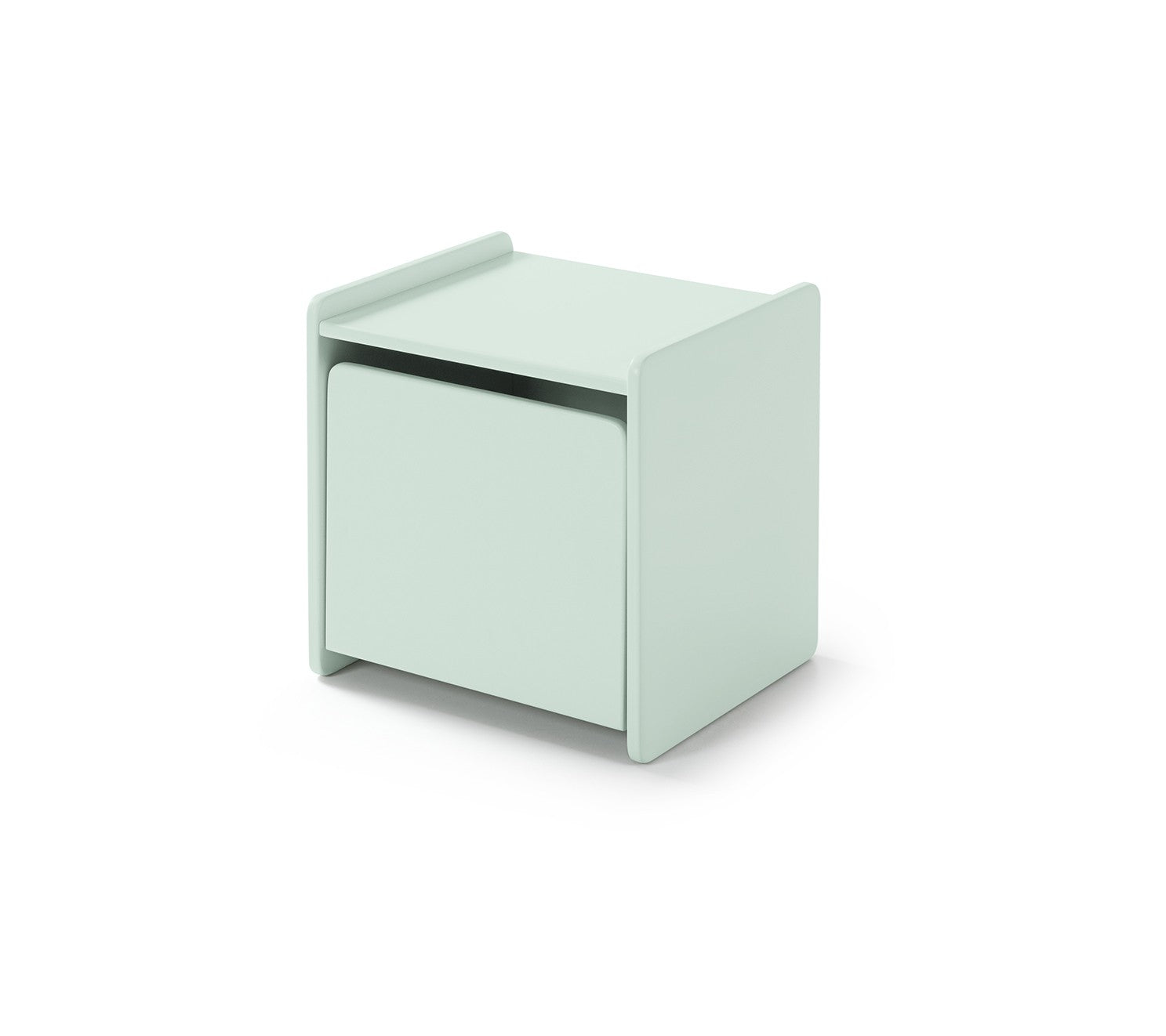 Center en bois de pin et MDF avec 1 porte, pour les enfants Kiddy Verde Mint, L40XA36X44 CM