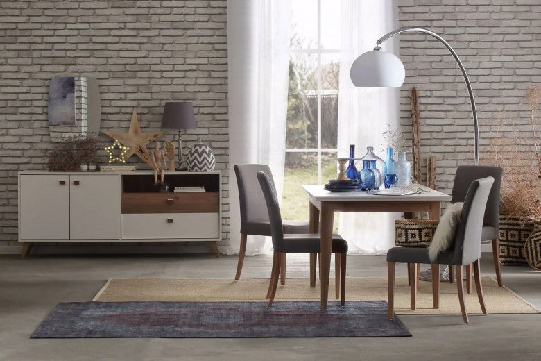 Miroir décoratif avec cadre en aggloméré de chêne Mayer, l53xH65 cm