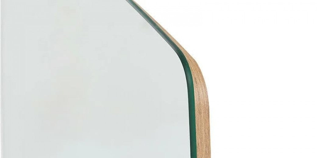Miroir décoratif avec cadre en aggloméré de chêne Mayer, l53xH65 cm