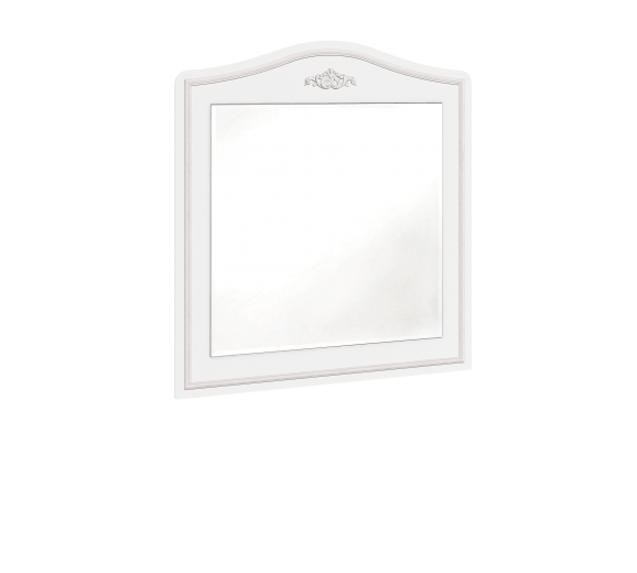 Miroir déco avec cadre pâle Selena Gris Blanc / Gris, l73xH90 cm