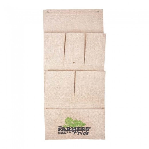Rangement mural textile pour ustensiles, Farmer Natur, l30,5xH69 cm