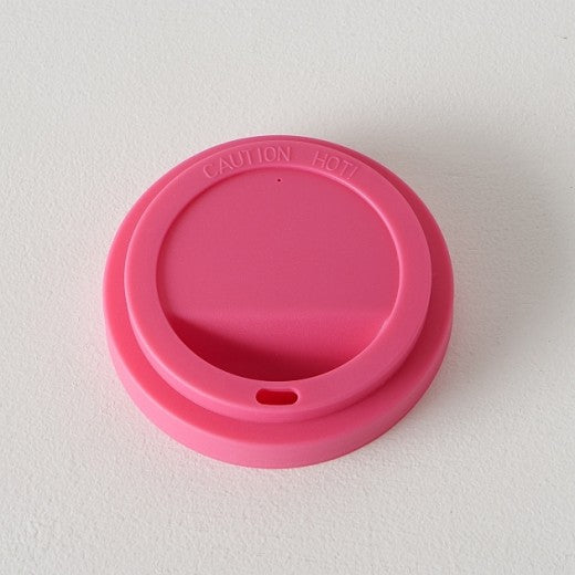 Tasse avec couvercle, en porcelaine Twieti To Go Blanche / Rose, Modèles Assortis, 350 ml