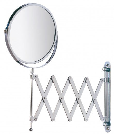 Miroir cosmétique mural, extensible, Exclusive Chrome, Ø16xl19-50xH38,5 cm