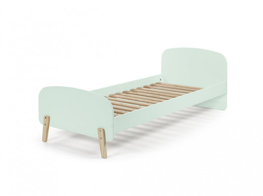 Pin et MDF Lit en bois pour Kiddy Verde Mint, 200 x 90 cm