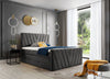 Pat rabatabil cu lada de depozitare, tapitat cu stofa, Candys Boxspring Nube (7)