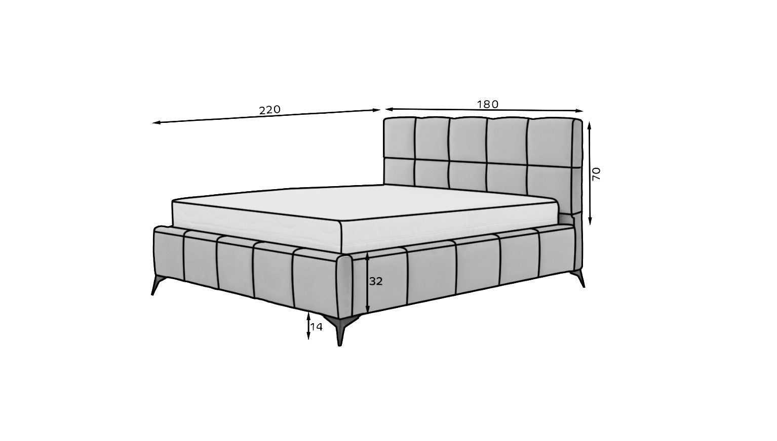 Pat rabatabil cu lada de depozitare, tapitat cu stofa, Mister Verde Olive (4)