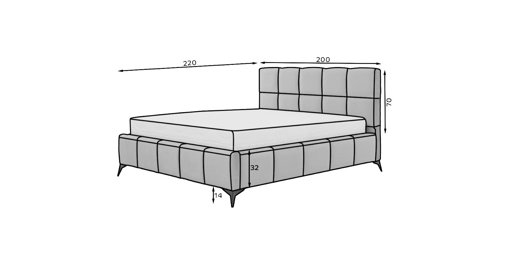 Pat rabatabil cu lada de depozitare, tapitat cu stofa, Mister Verde Olive (5)